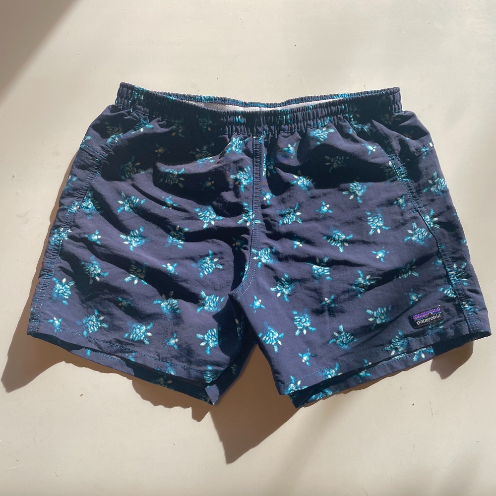 Patagonia Women's Baggies Shorts Blue Turtles